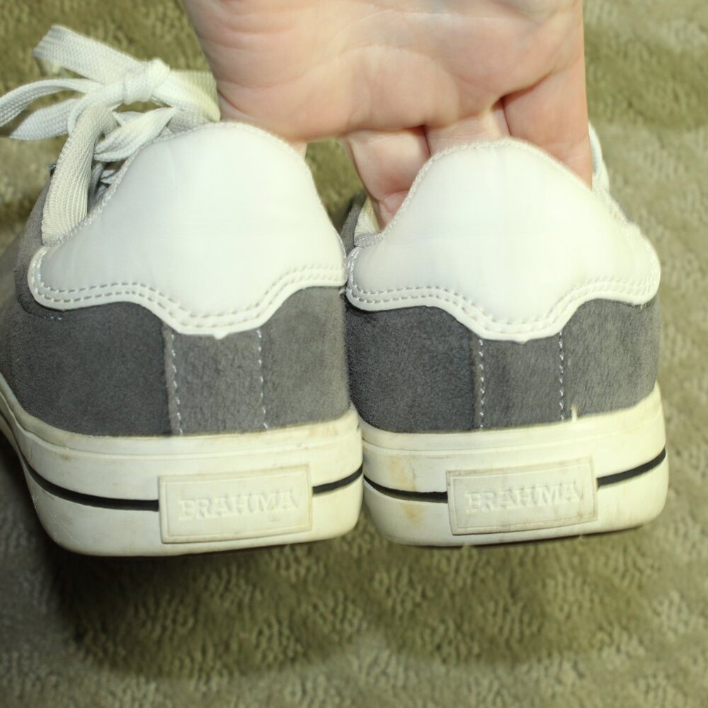 Brahma Womens Size 6.5 Sneakers Gray Suede Steel Toed ASTM F2413-18 - Picture 5 of 7